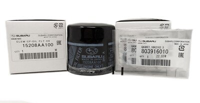 3 Subaru Oil Filters & Seals 2010-2012 Legacy Outback 15208AA100 803916010