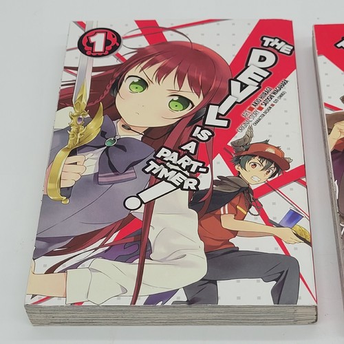 The Devil Is A Part Timer Manga 1 & 2 English Akio Paperback Book Lot Clean! - Picture 3 of 9