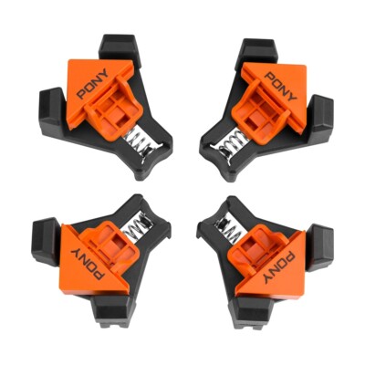 PONY 4Pack Corner Clamp 90 Degree Right Angle Clamp Single Handle Wood Clamp NEW