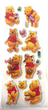 66 Disney Pooh Bear Puffy Sticker Sheet Holiday Character Kid Gift Reward