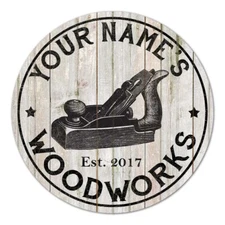 Your Name Personalized Woodworks Farmhouse Rustic Style Wood Sign B3-00140017001