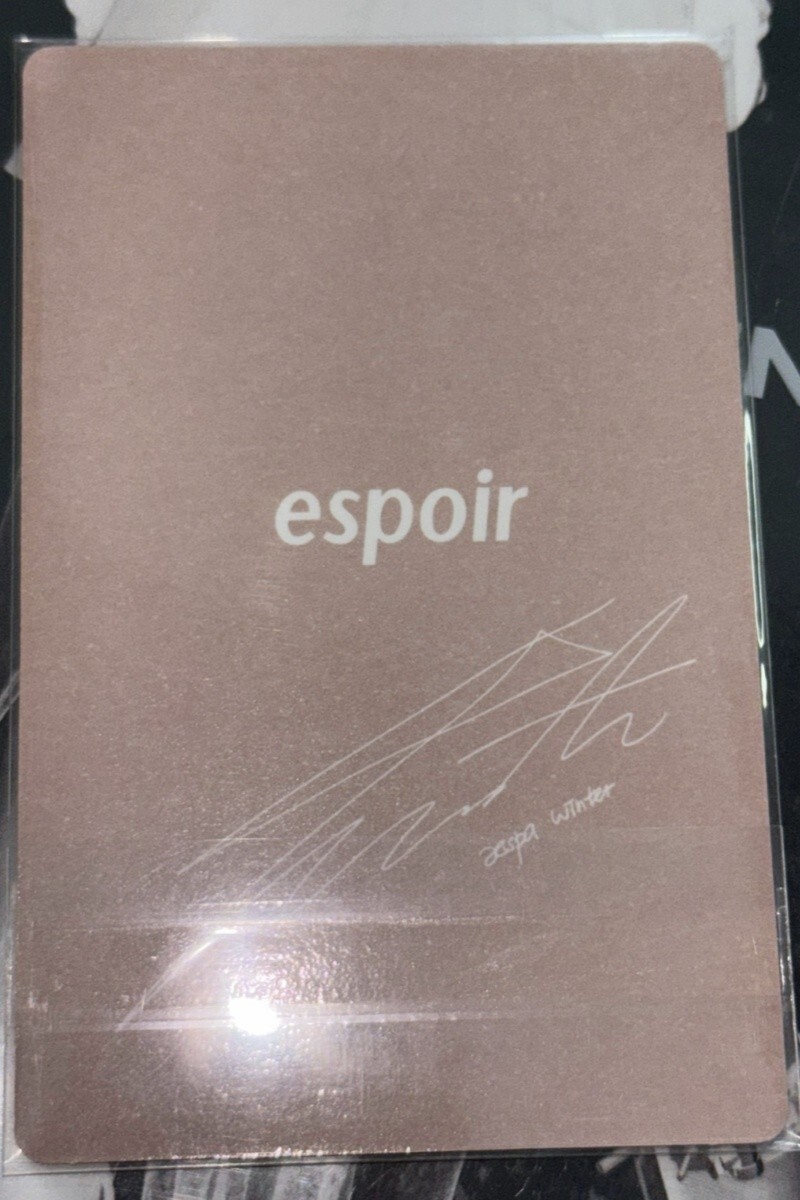 Aespa WINTER C espoir Limited 2024 Official Photocard PC | eBay