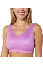 Rhonda Shear Brushed Lace Back Bra w Removable Pads Purple