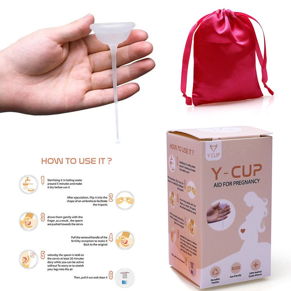 Fertility Conception Silicone Cup Cervix Aid Pregnancy Helps Conceive Sperm Neu