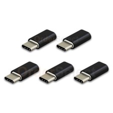 5X Micro USB Female to USB Type-C Male OTG Adapter for Android Cell Phone