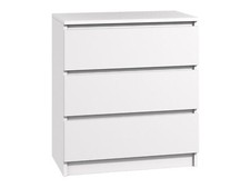 Cassettiera con 3 cassetti credenza bianca credenza moderna liscia