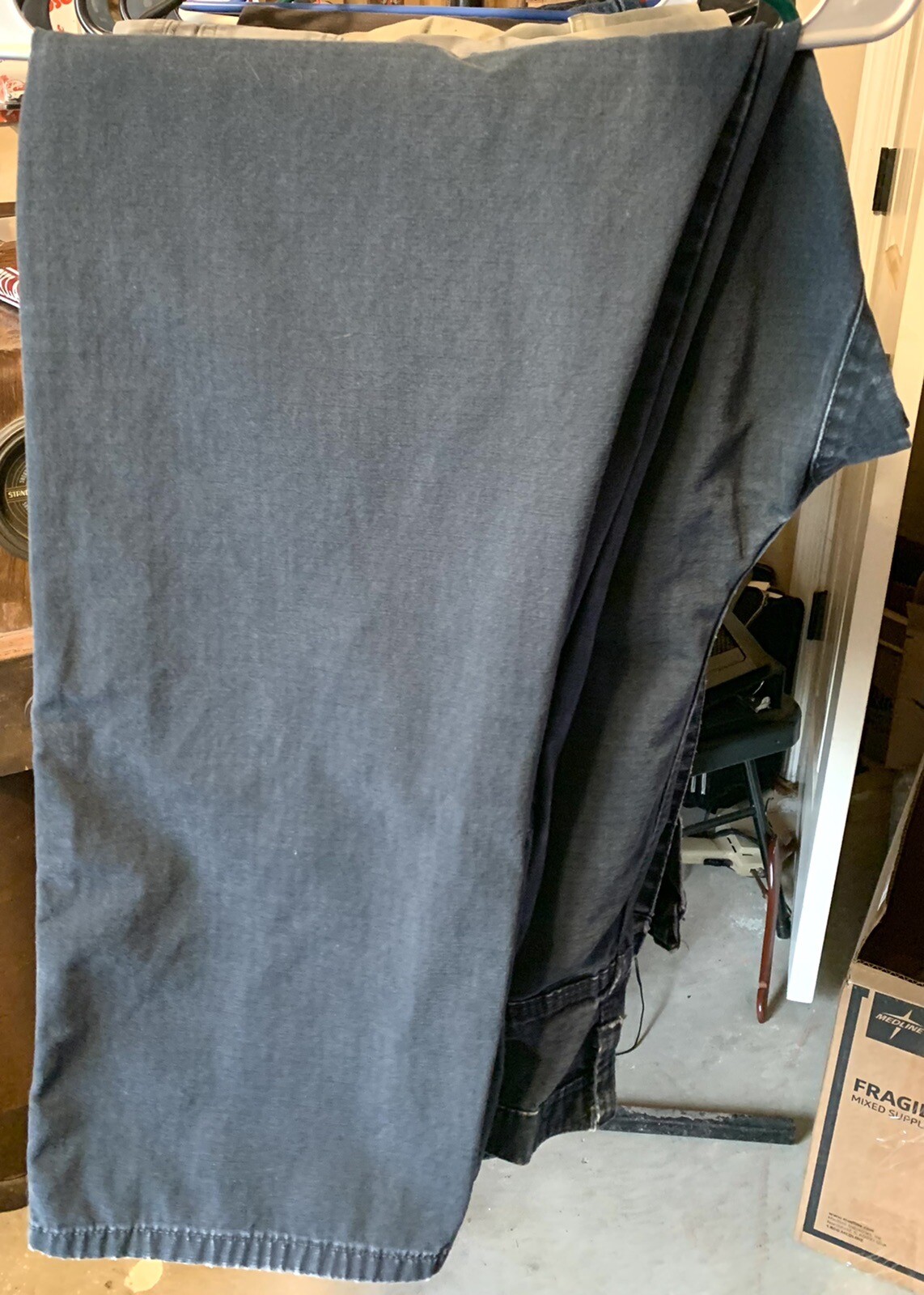 Wrangler Riggs WorkWear Cargo Pants 40x34 Blue Fairly Worn