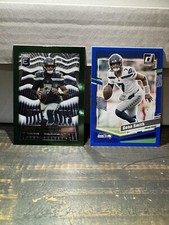 Geno Smith Green Title Waves 2022 Comeback POY TW-9 Seahawks/Blue Press Proof