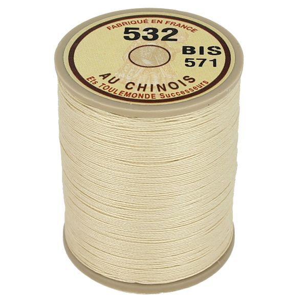 Fil de lin câblé glacé Au Chinois 532 Bis 571 bobine 250m couture cuir à la main