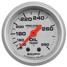AutoMeter 4341 2-1/16" OIL TEMPERATURE, 140-280 °F, MECHANICAL, ULTRA-LITE