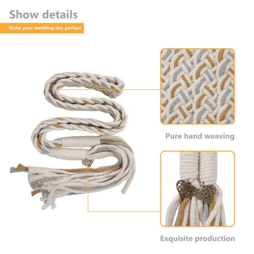 Wedding Lasso Handfasting Cord for Wedding in Natural Cotton Lazos para Boda ... - Picture 3 of 7