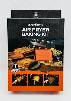 Blackstone 5635 Non-Stick Air Fryer Baking Tray & Pan Set Orange 2-Piece *NIB*