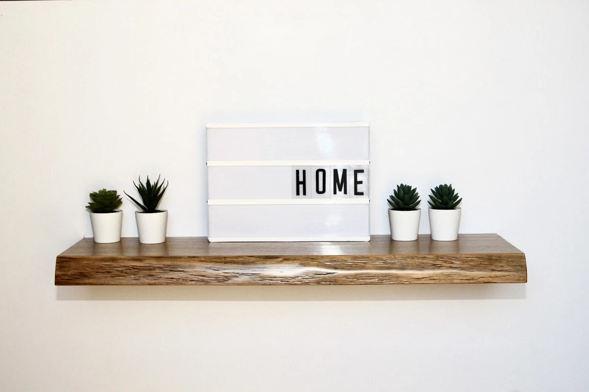 Mensole A Muro Legno Massello A Parete Scaffale Da Cucina A Parete Scaffale In Legno A Parete Per Camera Da Letto (Color : Brown, Size : 80x20x2cm - Foto 10