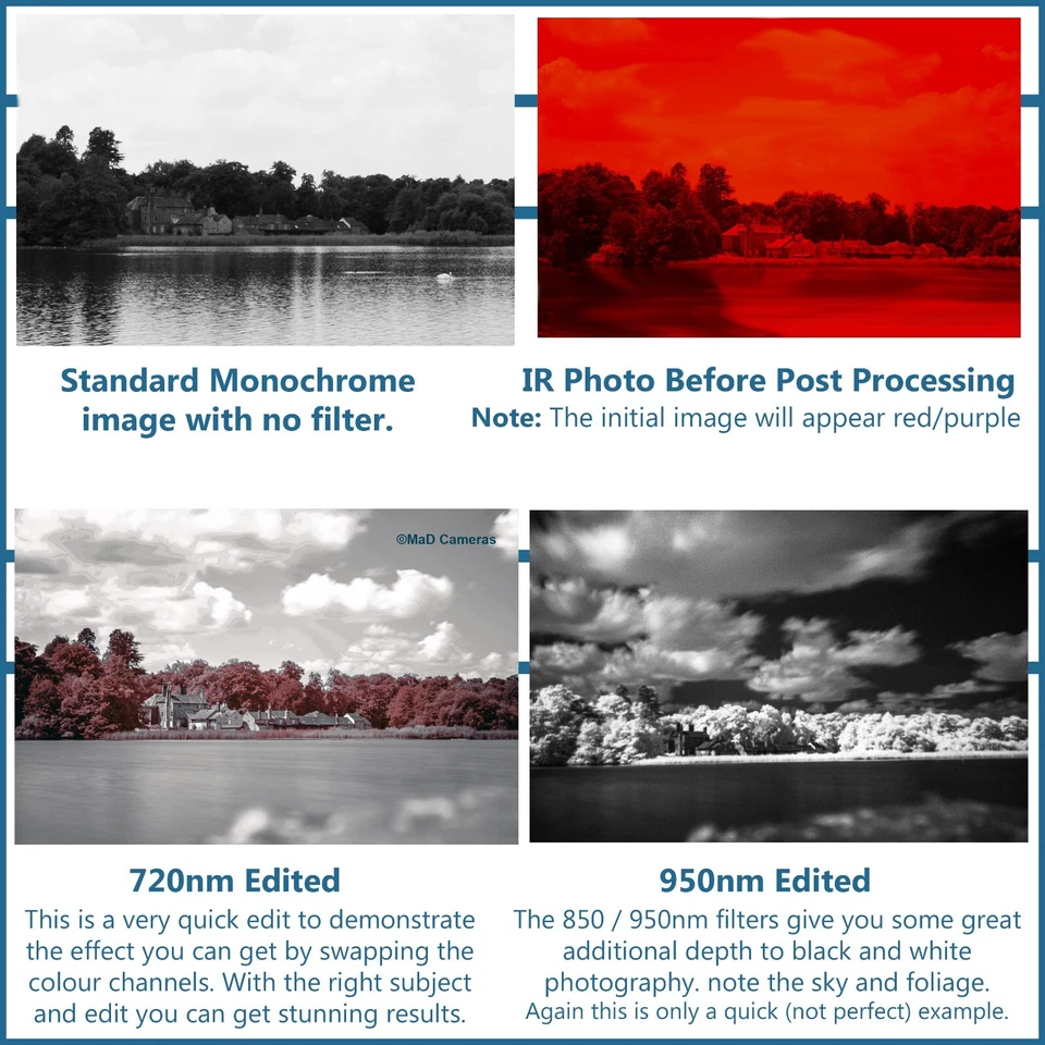 Infrared IR Camera Filter For DSLR Nikon Canon Pentax Sony 720nm 850nm 950nm - Image 4 of 4