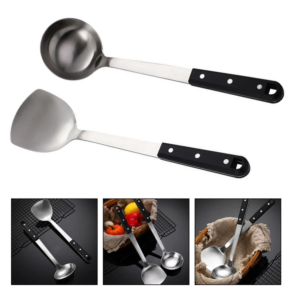 Stainless Steel Spatula Set Kitchen Household Stir Fry Spatula Kitchenware  Complete Set Soup Spoons Cooking Tools