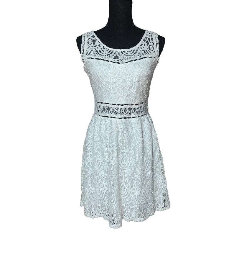 zimmermann acacia lace dress Zimmermann Acacia Lace Trim Mini Dress | Floral | Size 2