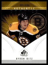 2009-10 SP Game Used Byron Bitz Rookie /699 Boston Bruins #178