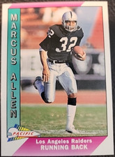 1991 Pacific Football, Marcus Allen #225 HOF, Near Mint
