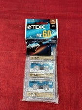 Microcassette Cassette Tape 3 NEW TDK MC 60 MINUTE SEALED PACKAGE Audio Japan
