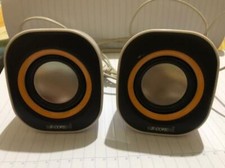 USB powered desktop speakers white