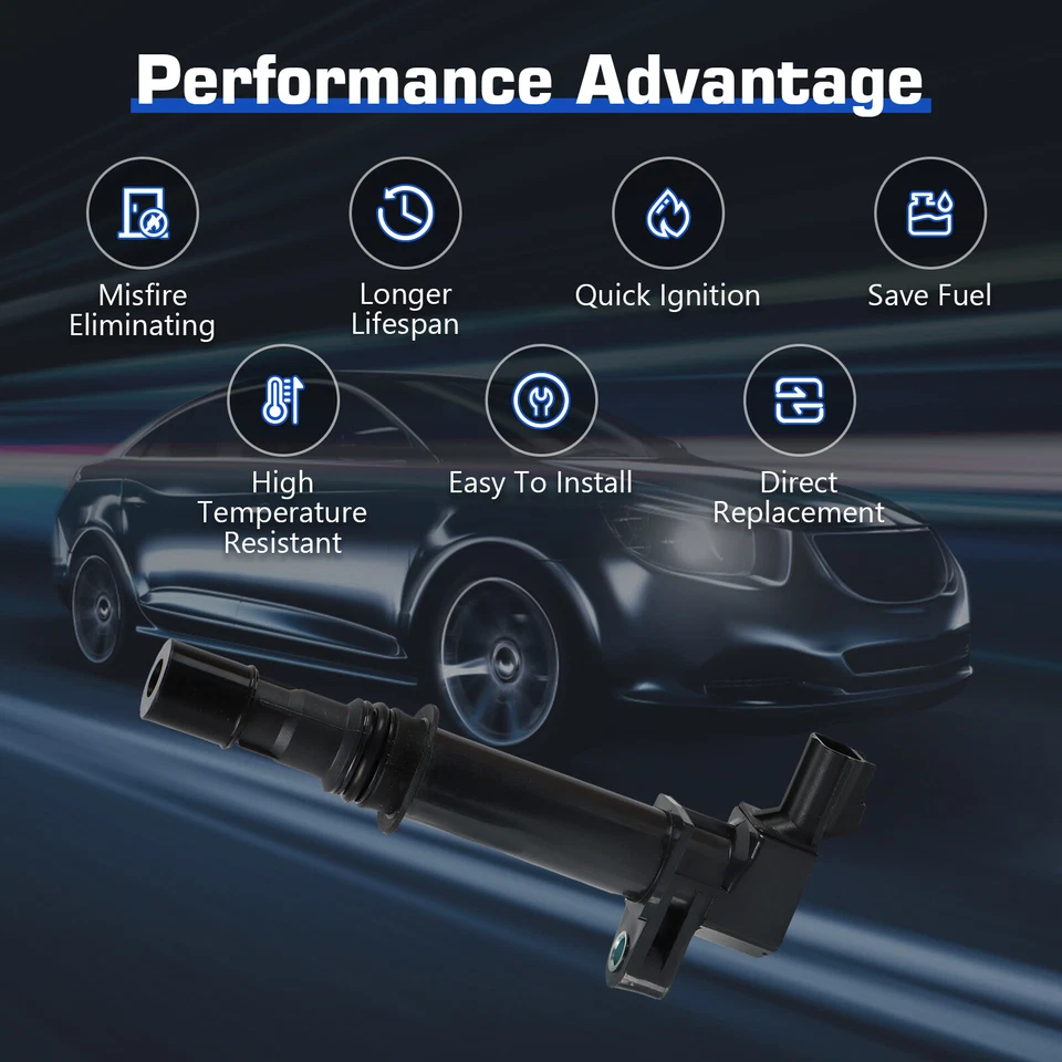 8X OEM Ignition Coil & 8 Iridium Spark Plug for Dodge Dakota Ram 1500 Jeep UF270 - Image 3 of 4