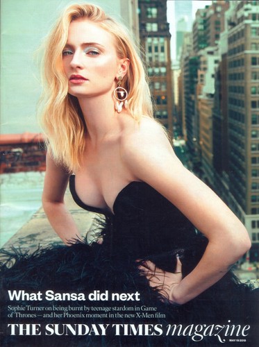 SOPHIE TURNER on Cover and Within UK Sunday Times Magazine. Free WW Post - Picture 1 of 3