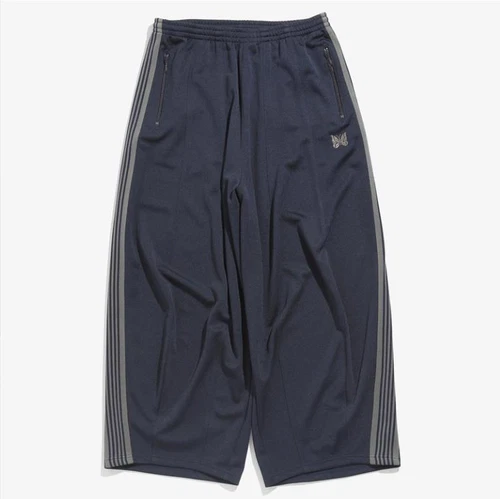 Needles track Butterfly embroidery Straight-leg fat pants Casual sports Wide-leg - Picture 7 of 24