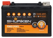 Metra SK-BTX9-BS AGM Battery 125 CCA Crank Amps For Boat/ATV/UTV/Cart/Motorcycle