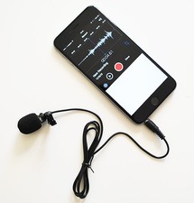 Lavalier Microphone for iPhone/iPad/Android/Smartphones 3.5mm 1/8" Connector