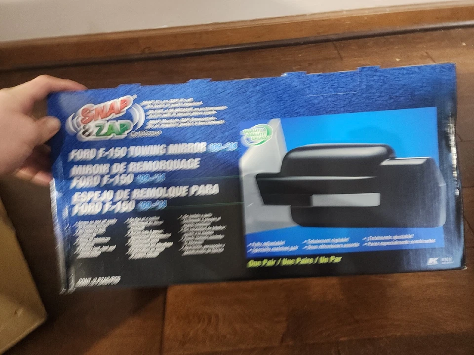 Par de espejos retrovisores exteriores a presión K-Source 81810 para Ford F-150 2009-2014 Foto 3 de 4