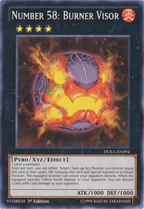 Number 58: Burner Visor - DUEA-EN094 - Common - Unlimited Edition x3 - Near Mint