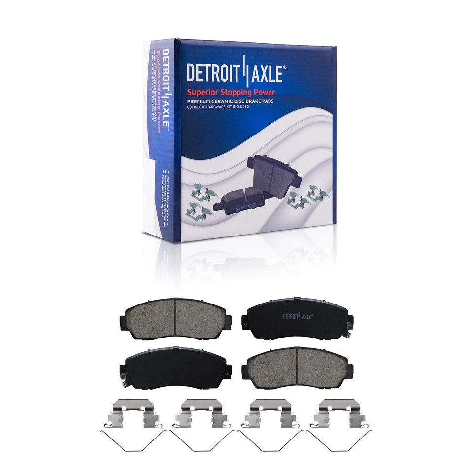 Front Drilled Brake Rotors Brake Pads Kit for 2015-2017 Honda Odyssey Passport - Image 4 of 4