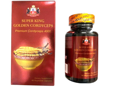 Royal Health USA Super King Golden Cordyceps Premium Cordyceps - 90 Capsules