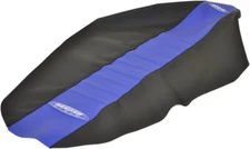 SDG 9-Pleat Blue/Black Gripper Seat Cover (96310BK)