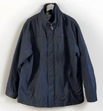 Johnson Murphy Men's Car Coat  Lined Waterproof Sz Large Excellent Condition