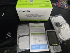 AUVON TENS & EMS Massager JT8012B Complete Set for Muscle & Pain Relief