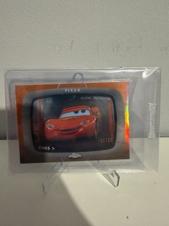 2026 Disney Topps Chrome Iconic Moments Lightning McQueen Red Refractor /25 SP