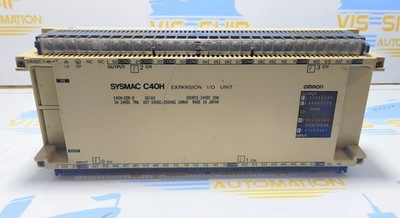OMRON SYSMAC C40H EXPANSION I/O UNIT .C4OH-EDR-D 0616U .24VDC 20 W . IN: 24VDC 7