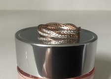 Pandora Rose Gold Ring Twist of Faith Size 54 ukN pre owned with gift box.