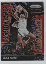 2025 Panini Prizm WNBA Fireworks Red Prizm 29/99 Jackie Young #4 5l1