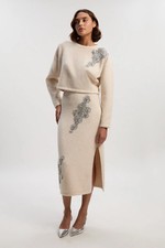 Karen Millen Knitted Skirt Womens Daywear Skirts