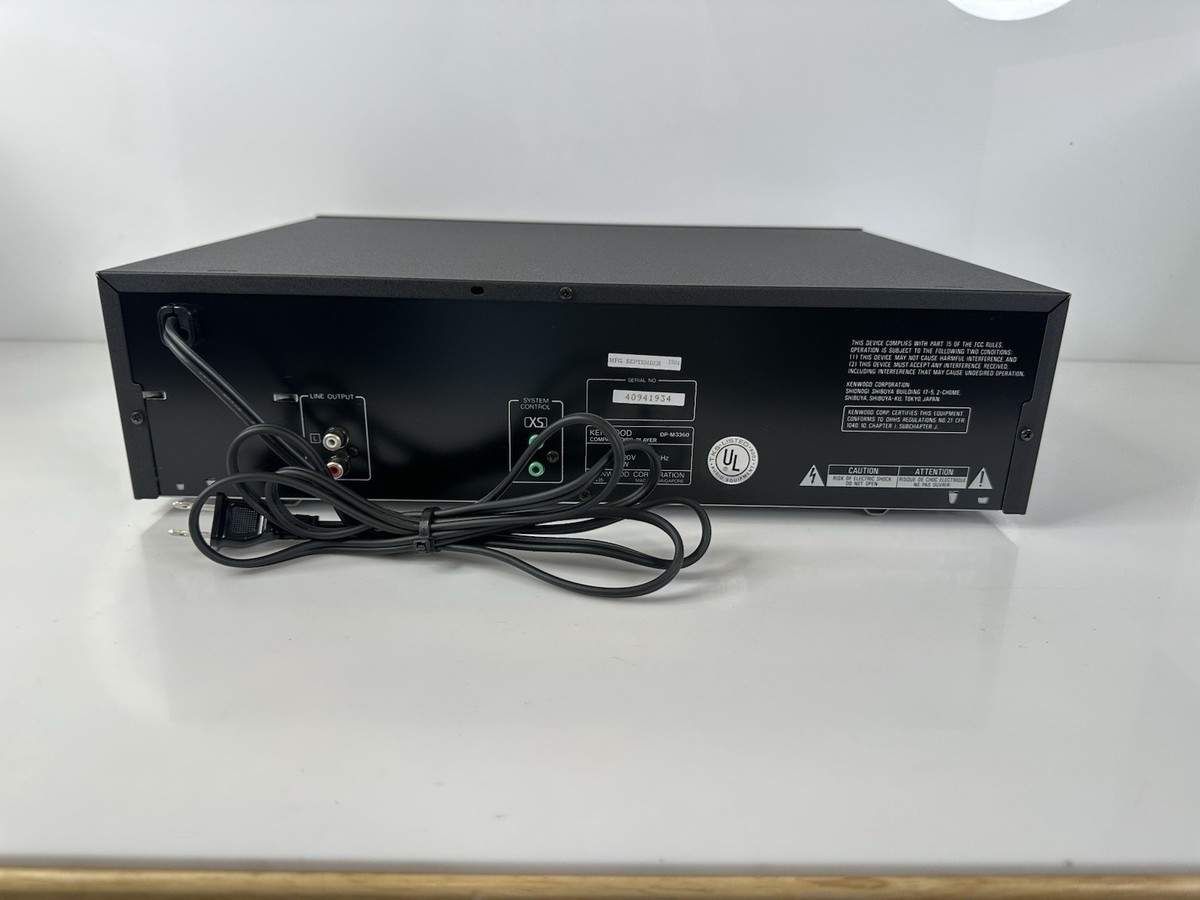 Vintage 1994 Kenwood DP-M3360 Multi-CD Player 6+1 Disc Rack System