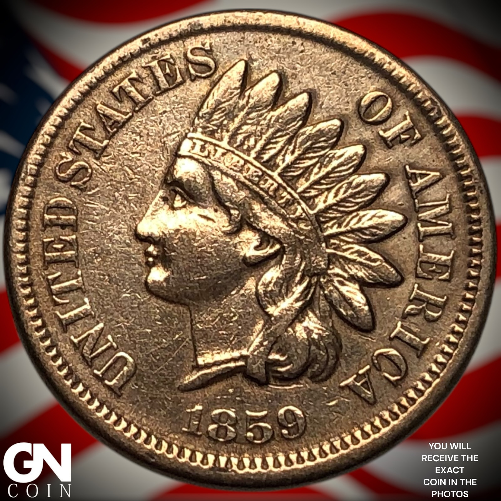 1859 Indian Head Cent Penny Z1806 | eBay