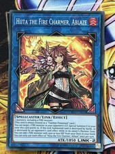 Hiita der Feuerbeschwörer, Ablaze OP10-DE010 Super Rare Unlimited Ed LP Yu-Gi-Oh