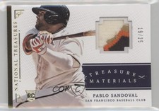 2014 Panini National Treasures Treasure Materials Prime 19/25 Pablo Sandoval 0c3