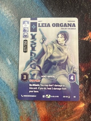Leia Organa - Vigilant for Danger (SERIALIZED - 227/250) - Star Wars Unlimited