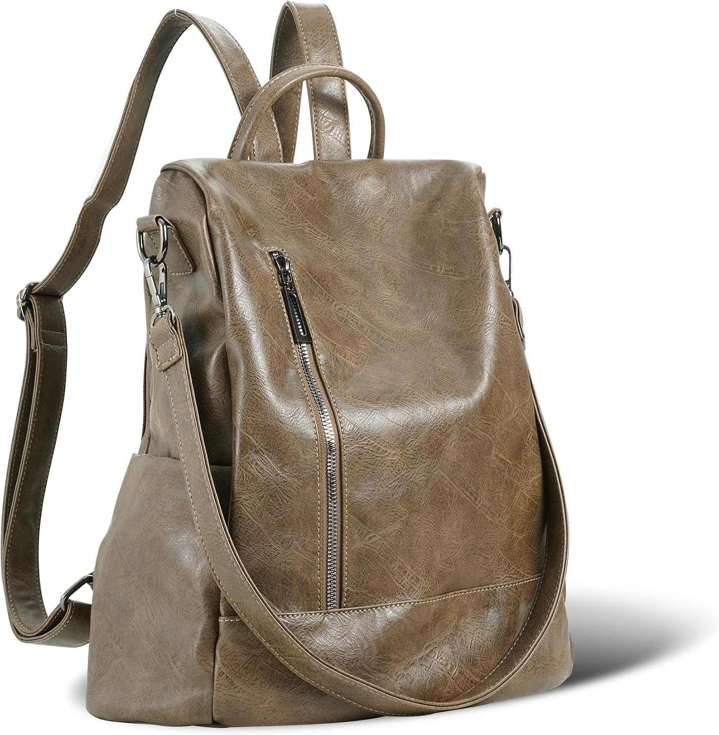 Women Backpack Purse PU Leather Anti-Theft Casual Shoulder Bag Fashion Ladies Sa