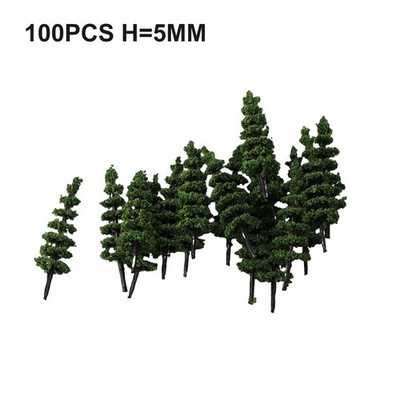 Model Tree Tower Trees 100pcs 1:160 Accessories DIY Model Model Railway