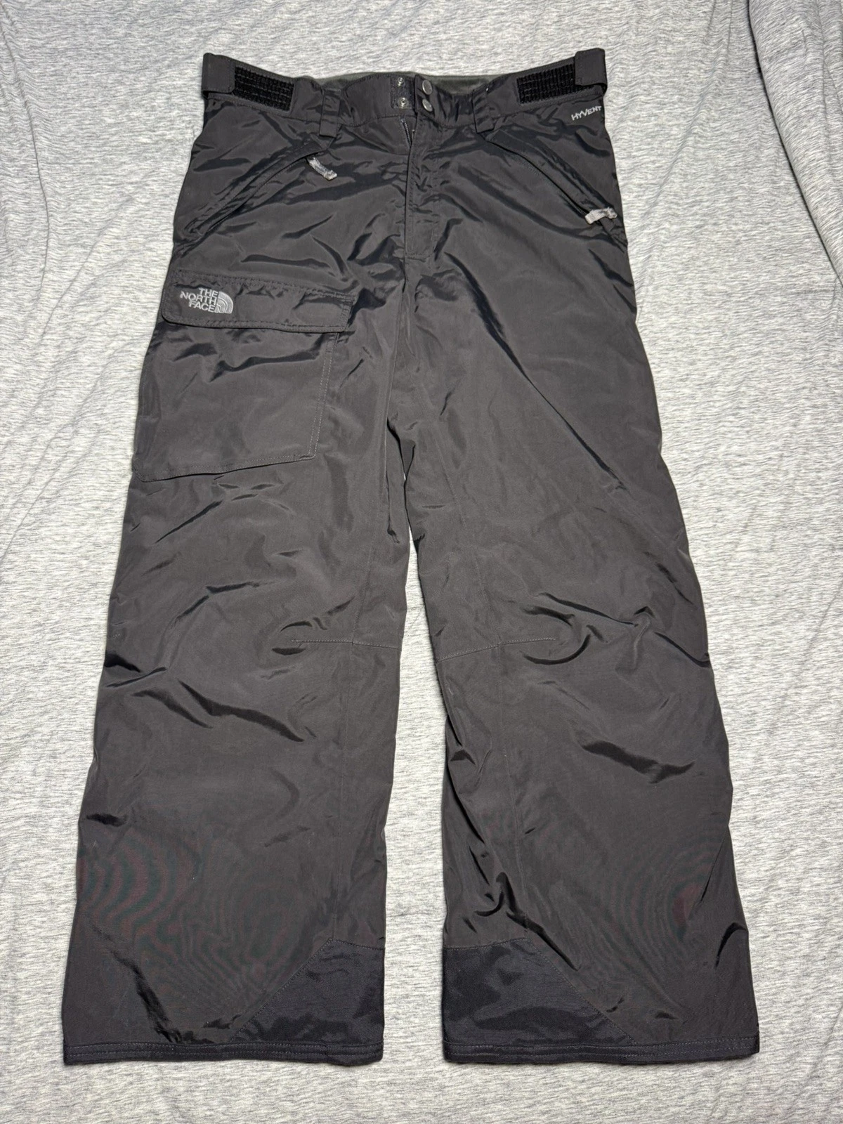 The North Face Hyvent Ski Snowboarding Snow Pants Men’s M Black Cargo EUC