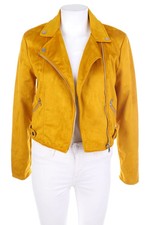 zebra Kunstlederjacke Lederjacke Faux Leather S Safran NEU